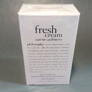 Philosophy Fresh Cream Warm Cashmere Eau De Toilette Spray 2 oz New